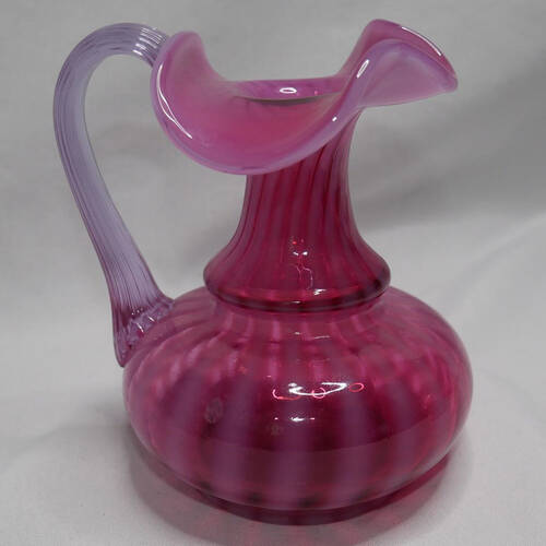 Rib Optic Cranberry Cruet No Stopper