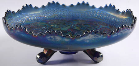 Two Flowers-Royal Blue Carnival by Fenton