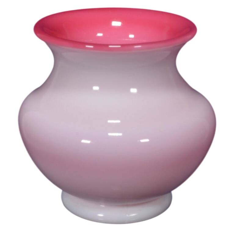 Peach Blow 4" Cupped Flared Vase