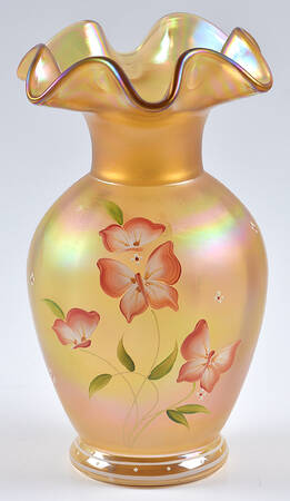 Butterfly Garden on Gold by Fenton