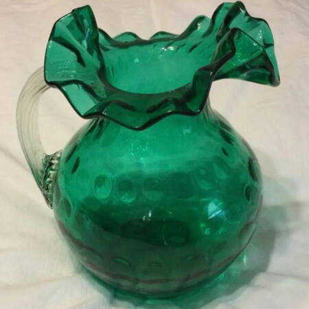 Coin Dot Emerald by Fenton
