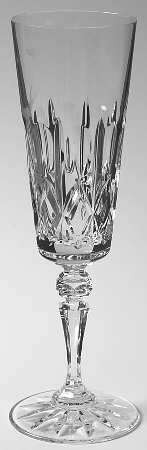 Aran (Newer, Sq Bowl, Cut Base) Fluted Champagne