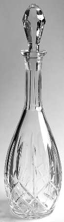 Aran (Round Bowl, Cut Base) Decanter & Stopper