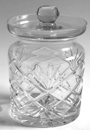 Ashford (Cut Base) Jelly Bean Jar & Lid