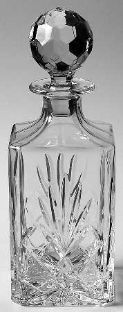 Ashford (Cut Base) Square Decanter & Stopper