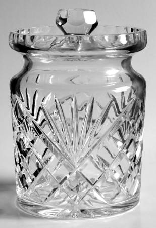 Ashford (Cut Base) Biscuit Barrel & Lid