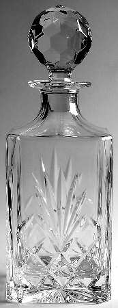 Cashel Square Decanter with Stopper