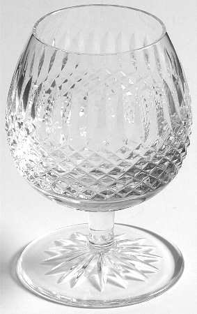 Claddagh (Older, Square Bowl) Brandy Glass by Galway