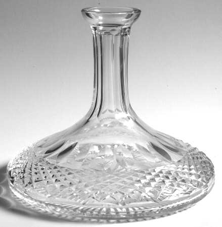 Claddagh (Older, Square Bowl) Ships Decanter No Stopper by Galway