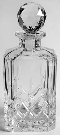 Clifden (Cut, Including Base) Square Decanter with Stopper