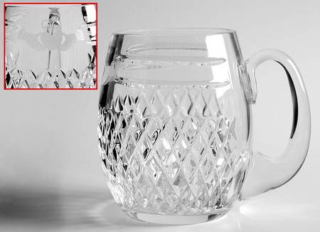 Claddagh Ring (Older, Etched Hands) Tankard