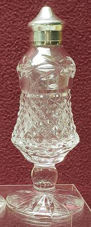 Leah (Newer) Footed Salt Shaker with Metal Lid