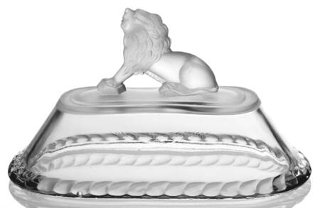 Lion Clear Lid for 6" Length Oval Compote
