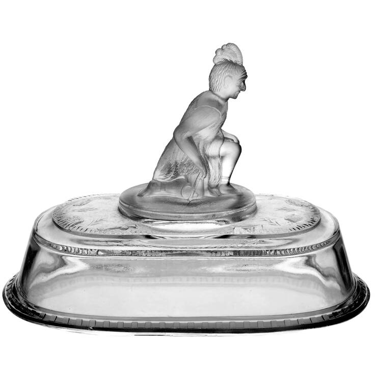Westward Ho Lid for 7" Length Oval Compote