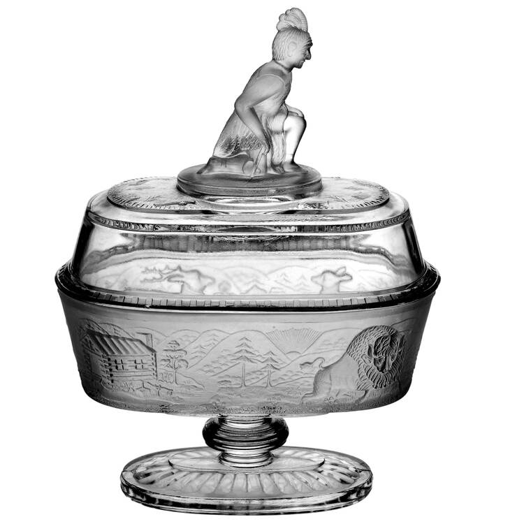 Westward Ho 7" Length Oval Covered Compote