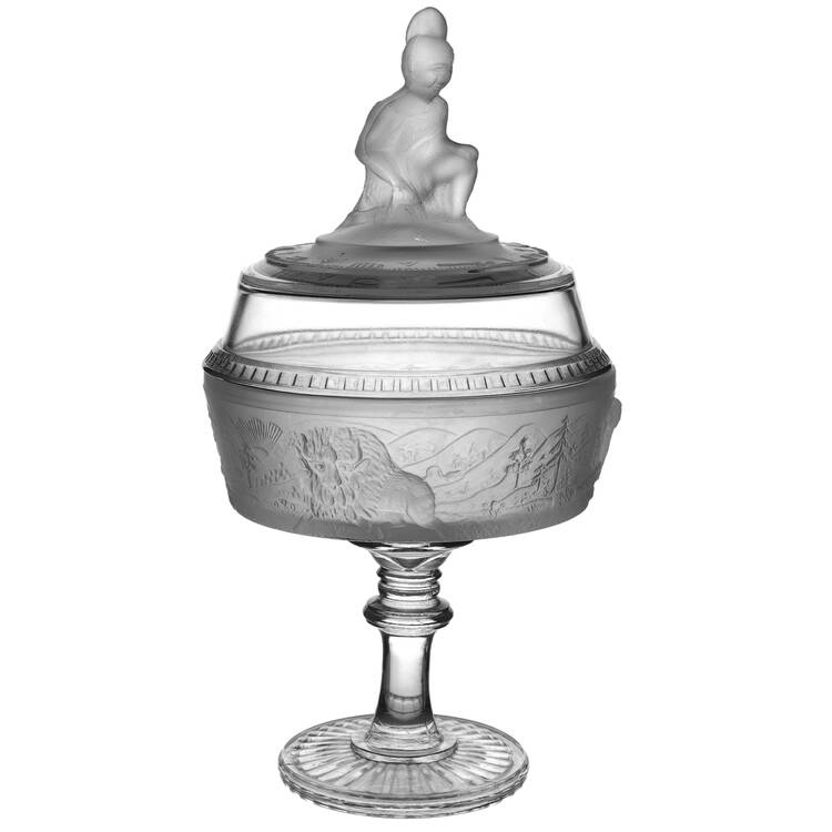 Westward Ho 6" Compote & Lid