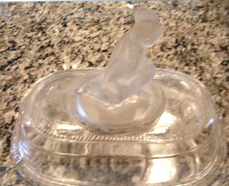 Westward Ho Lid for 8" Length Oval Compote