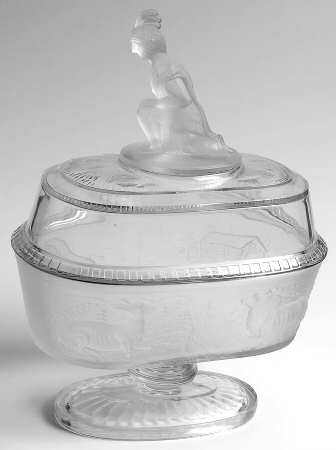 Westward Ho 8" Length Oval Covered Compote