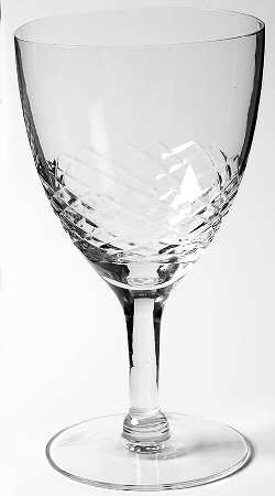 Alberta Clear Water Goblet by Glastonbury - Lotus