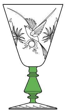 Bird of Paradise (Stem 896, Green Stem) by Glastonbury - Lotus
