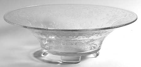 Bridal Bouquet (Stem #35) 12" 4-Toed Footed Bowl