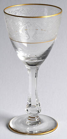 Brocade Gold (Stem L31) Wine Glass