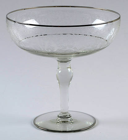 Brocade Silver (Stem L31) Compote