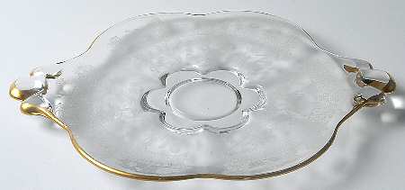 Buttercup (Gold Trim, Stem 86) 2 Handled Plate