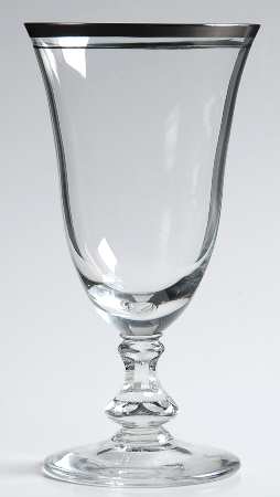 Colonial II (Platinum Trim) Juice Glass by Glastonbury - Lotus