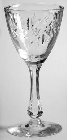 Flair Clear (Cut Star Design) Wine Glass