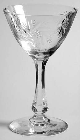 Flair Clear (Cut Star Design) Liquor Cocktail