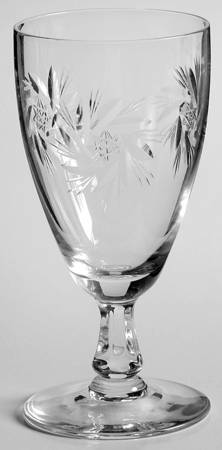 Flair Clear (Cut Star Design) Juice Glass by Glastonbury - Lotus