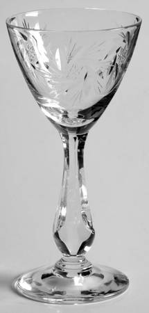 Flair Clear (Cut Star Design) Cordial Glass