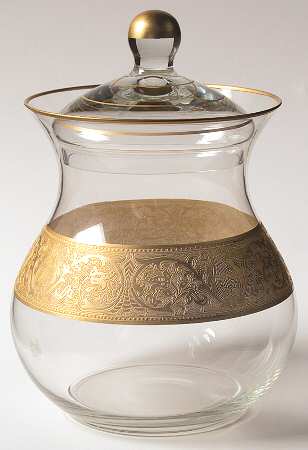 Georgian Gold Candy Jar & Lid