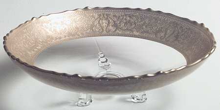 Georgian Gold 10" 3-Toed Footed Bowl