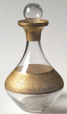 Georgian Gold Liqueur Decanter & Stopper