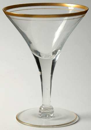 Gold Band (Decoration A, Stem #L13) Liquor Cocktail