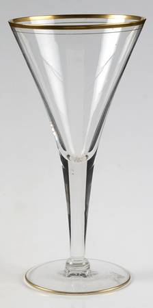 Gold Band (Decoration A, Stem #L13) Water Goblet