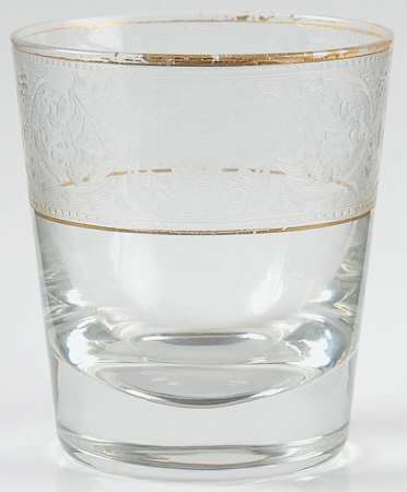 Gold Band (Decoration 889) 6 Oz Flat Tumbler