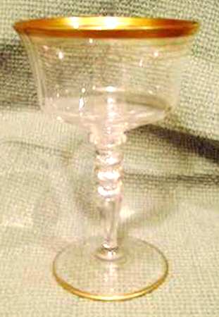Gold Band Champagne/Tall Sherbet
