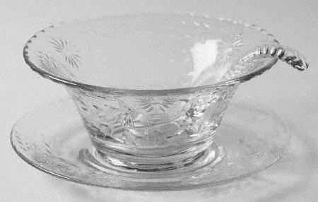 Hostess (Stem 75, Cut 17) Mayonnaise Bowl, Underplate and Ladle