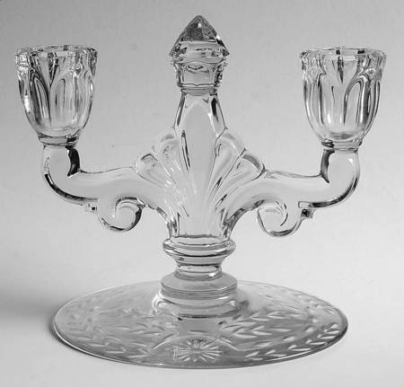 Hostess (Stem 75, Cut 17) Double Light Candlestick