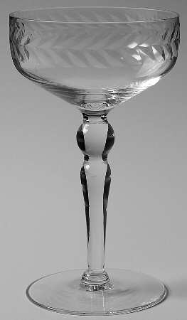 Laurel Wreath Champagne/Tall Sherbet