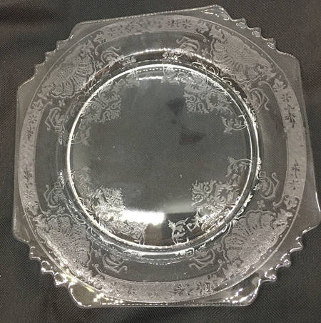Louise Clear 8" Sqaure Salad Plate
