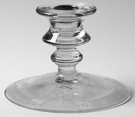Louise Clear 3" Single Light Candlestick