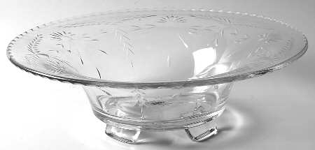 Majesty (Stem 77, Cut 24) 11" 4-Toed Footed Bowl