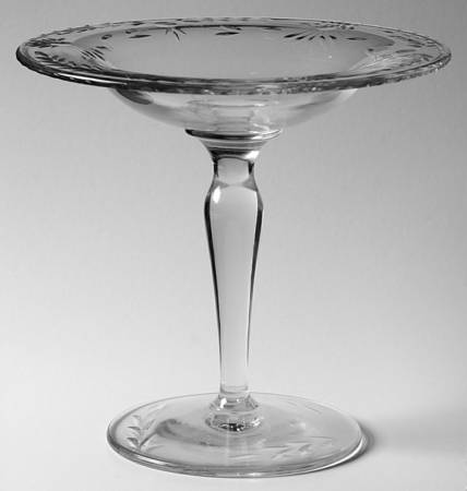 Majesty (Stem 77, Cut 24) Round Compote (Height X Width)
