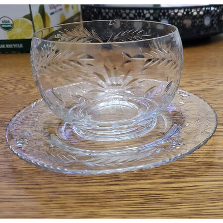 Majesty (Stem 77, Cut 24) Mayonnaise Bowl and Underplate