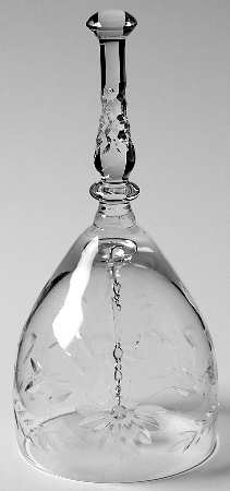 Majesty (Stem 77, Cut 24) Bell Made From Wine Glass