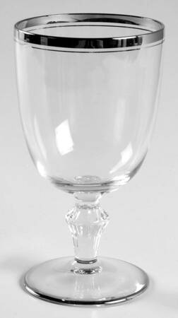 Platinum Band Water Goblet